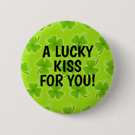 Aラッキーキスfor You Green Shamrock 缶バッジ