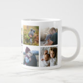 Aラテ愛のためにあなたカスタムの写真マグカップ ジャンボコーヒーマグカップ (右)