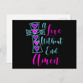 Aラブインエンドアメンイエスインスパイア引用文クリス ポストカード (正面/裏面)