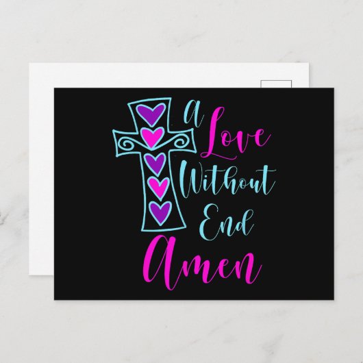 Aラブインエンドアメンイエスインスパイア引用文クリス ポストカード (正面/裏面)