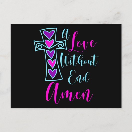 Aラブインエンドアメンイエスインスパイア引用文クリス ポストカード (正面)