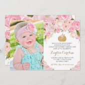 Aリトルパンプキン誕生日招待状 招待状 (正面/裏面)