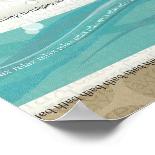 Aリラックスの風呂 ポスター (角)