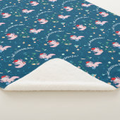 Aロトルクリスマスおもしろいかわいいハッピーサンタアクソロトル シェルパブランケット (3/4)