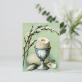 Aヴィンテージはがき入り卵 ポストカード (スタンド正面)