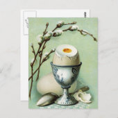 Aヴィンテージはがき入り卵 ポストカード (正面/裏面)