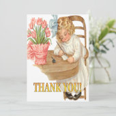 Aヴィンテージギフトありがとう サンキューカード (スタンド正面)