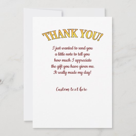 Aヴィンテージギフトありがとう サンキューカード (裏面)