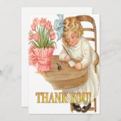 Aヴィンテージギフトありがとう サンキューカード (正面/裏面)