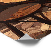 Aヴィンテージニース,フランス ポスター (角)