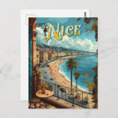 Aヴィンテージニース,フランス ポストカード (正面/裏面)