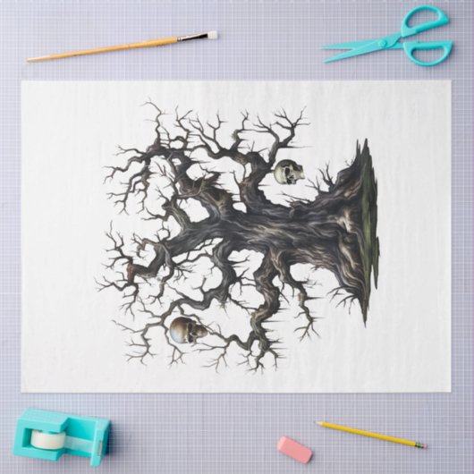 Aヴィンテージハロウィーンデザインコレクション19 薄葉紙 (クラフト)