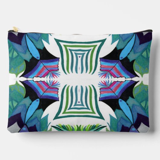 A上のシダ島C/M アクセサリーポーチ (正面)