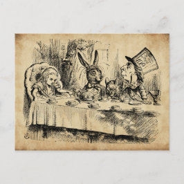 A不機嫌ティーパーティー(1865) by John Tenniel ポストカード