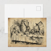 A不機嫌ティーパーティー(1865) by John Tenniel ポストカード (正面/裏面)