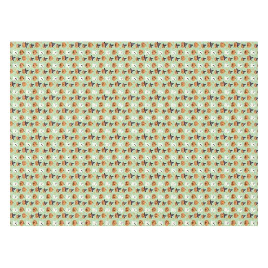 A不気味のハロウィーン模様 テーブルクロス (正面(横))