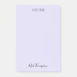 A先生Purple Name Post It Notes ポストイット