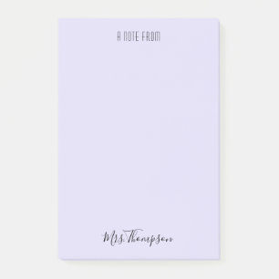 A先生Purple Name Post It Notes ポストイット