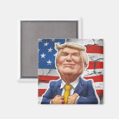 A動揺して国旗と#45 マグネット (正面/裏面)