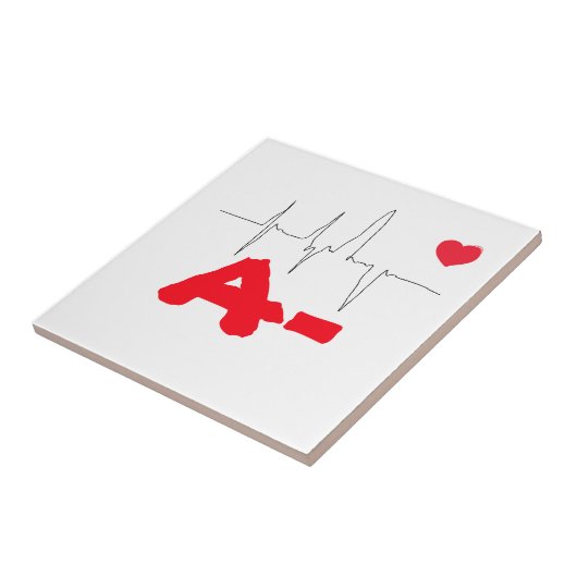 A型血ファンキー液ハート率 タイル (側面)