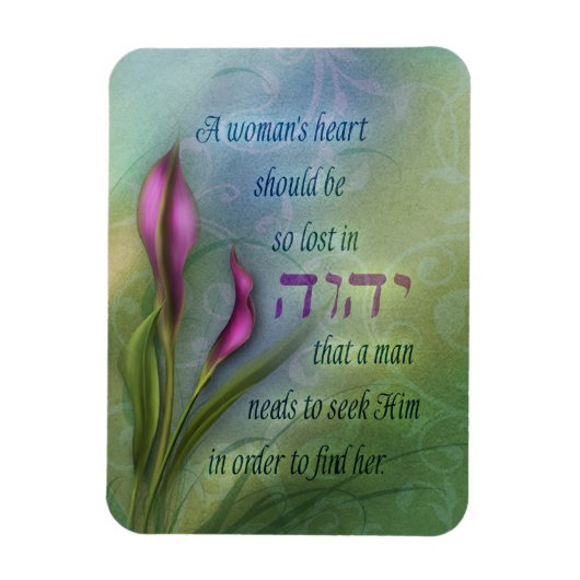 A女性ハート – カラリリー マグネット (縦)