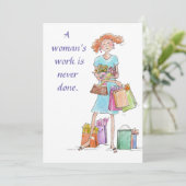 A女性作業風刺青い水色 シーズンカード (スタンド正面)