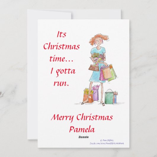 A女性作業風刺青い水色 シーズンカード (裏面)