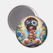 A妖精と彼女のライオンCub青い磁石 マグネット (正面/裏面)