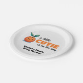 A小さなかわいこちゃんがBaby Showerに向かっている ペーパープレート (アングル)