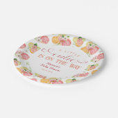 A小さなかわいこちゃんがBaby Showerに向かっている ペーパープレート (アングル)