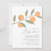 A小さなかわいこちゃんがBaby Showerに向かっている 招待状 (正面)