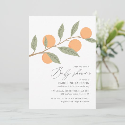 A小さなかわいこちゃんがBaby Showerに向かっている 招待状 (スタンド正面)