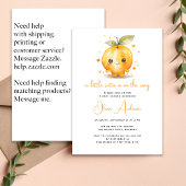 A小さなかわいこちゃんがBaby Showerに向かっている 招待状