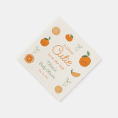 A小さなかわいこちゃんがBaby Showerの途中にある スタンダードカクテルナプキン (角)