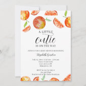 A小さなかわいこちゃんの方法ベビーシャワーの水色 招待状 (正面)