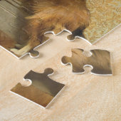 A小さな女の子とそのシェットランド・ シープドッグバイブルトン理容師 ジグソーパズル (側面)