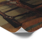 A小さな女の子とそのシェットランド・ シープドッグバイブルトン理容師 ポスター (角)