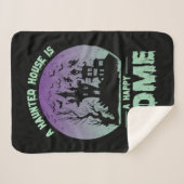 A幽霊のよく出るハウスはハッピーホーム シェルパブランケット (正面(横))