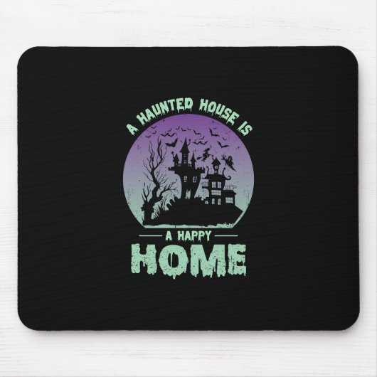A幽霊のよく出るハウスはハッピーホーム マウスパッド (正面)