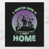 A幽霊のよく出るハウスはハッピーホーム ワインラベル (シングルラベル)