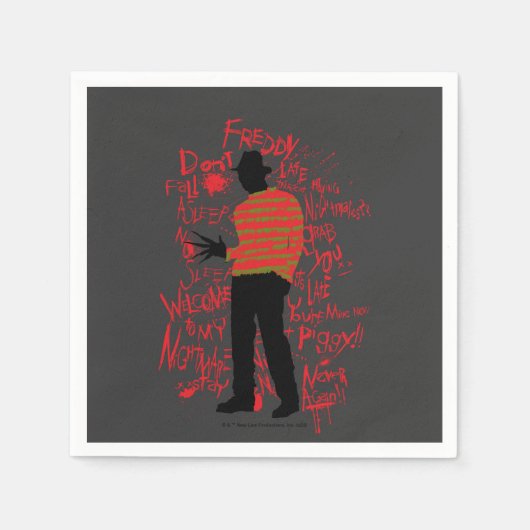 A悪夢オンElm通り |スリープしない秋 スタンダードカクテルナプキン (正面)