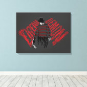 A悪夢オンElm通り |ドリームデーモンフレディ キャンバスプリント (インサイチュ (ウッドフロア))