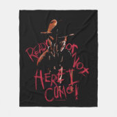 A悪夢オンElm通り |準備完了または終了 フリースブランケット (正面)