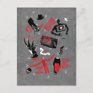 A悪夢オンElm通り   Freddy Kruegerトーク シーズンポストカード