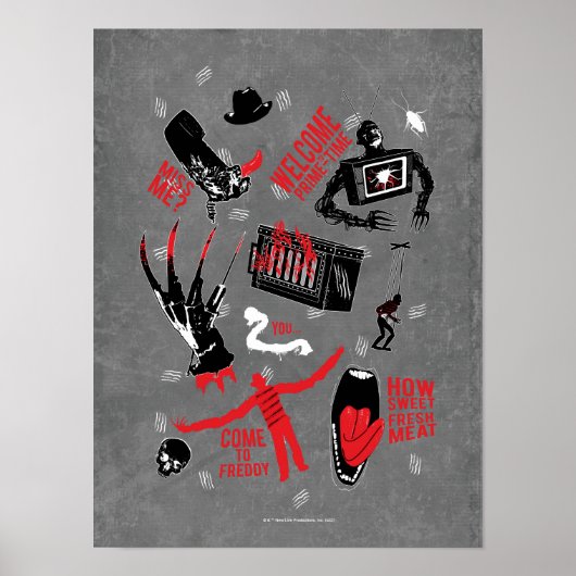 A悪夢オンElm通り | Freddy Kruegerトーク ポスター (正面)