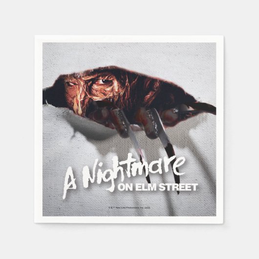 A悪夢オンElm通り | Freddy Krueger Peek スタンダードカクテルナプキン (正面)
