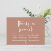A感謝してい Brunch，ポスモダントの結婚お祝い 招待状 (スタンド正面)