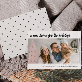 A新しい家で休暇 |写真モダン シーズンカード