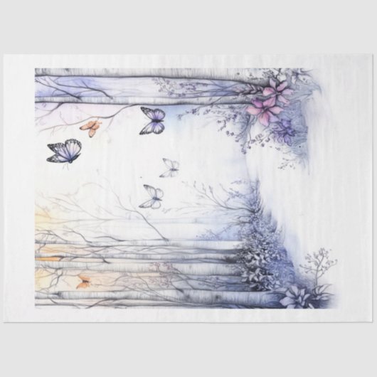 A春ー妖精シリーズデザイン#11 薄葉紙 (正面)