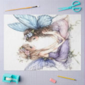 A春ー妖精シリーズデザイン#2 薄葉紙 (クラフト)